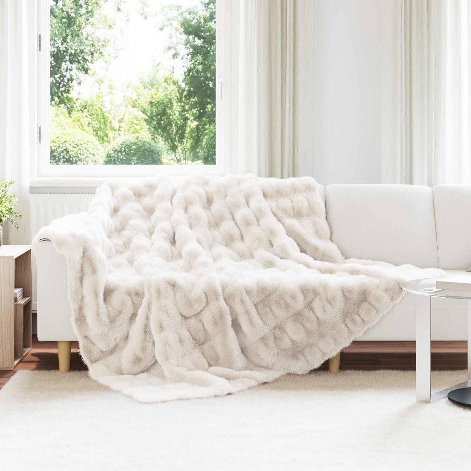 Antislip Deken Van Imitatie Konijnenbont Olite Polyester
