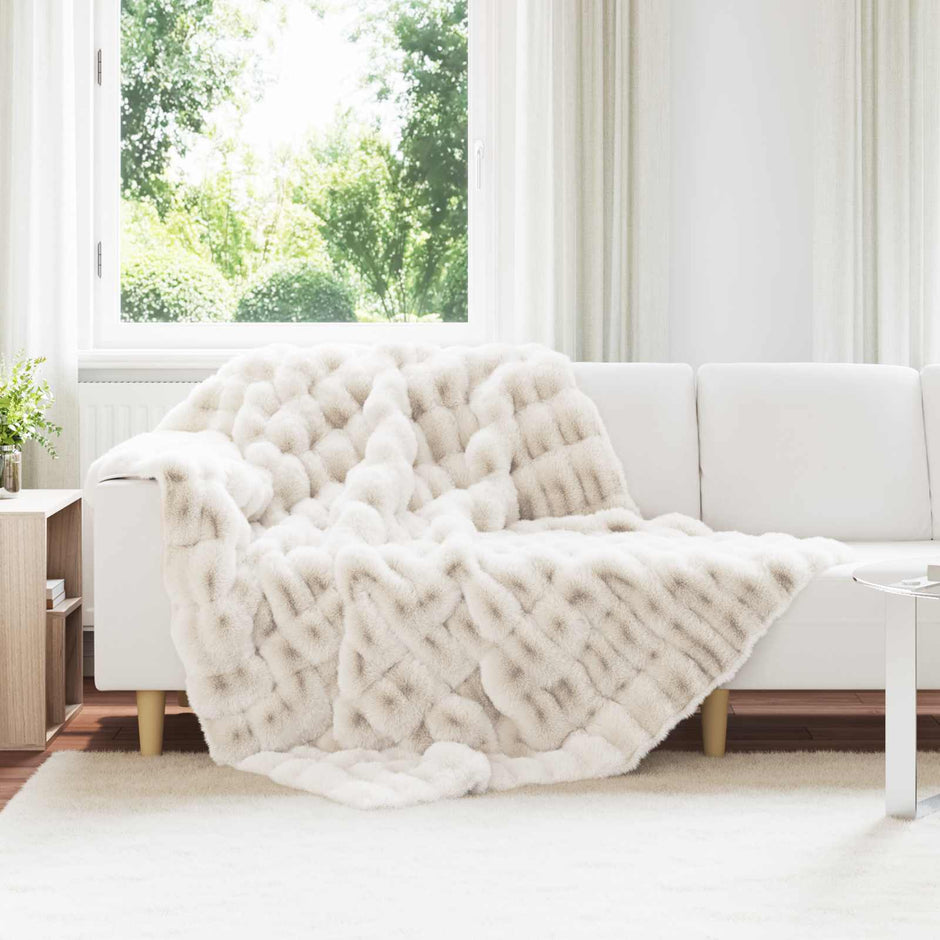 Antislip Deken Van Imitatie Konijnenbont Olite Polyester