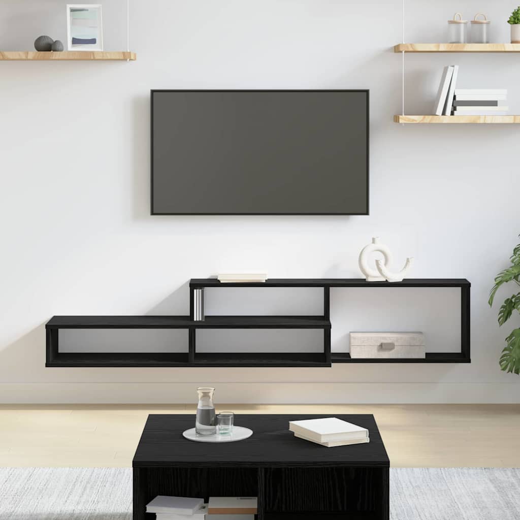 Wand Tv Stand 120 X 25 X 28,5 Cm Bewerkt Hout