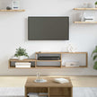 Wand Tv Stand 120 X 25 X 28,5 Cm Bewerkt Hout