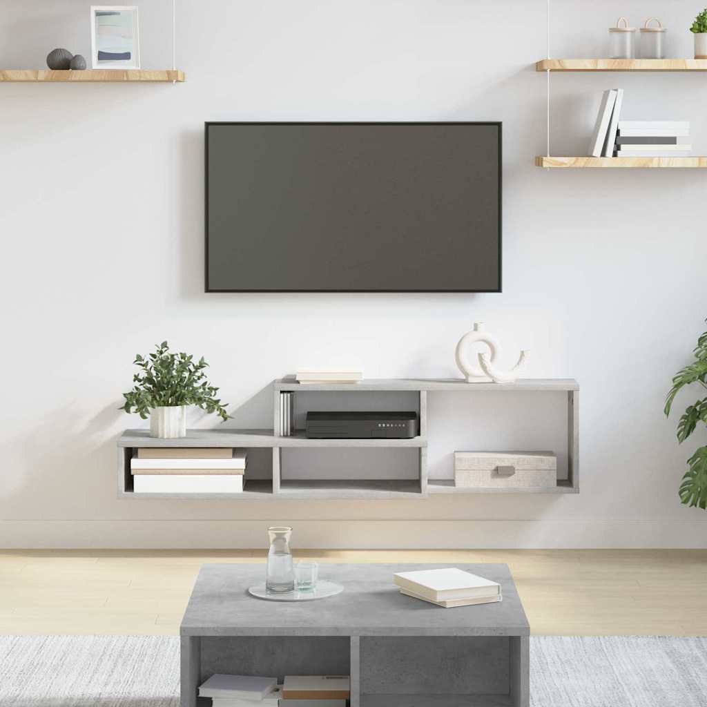 Wand Tv Stand 120 X 25 X 28,5 Cm Bewerkt Hout