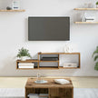 Wand Tv Stand 120 X 25 X 28,5 Cm Bewerkt Hout