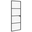 Home Door 76 X 201.5 X 3.5 Cm Aluminium And Tempered Glass