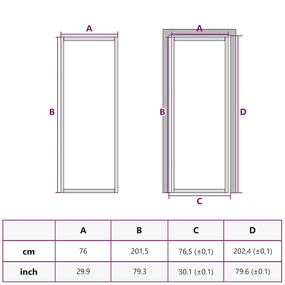 Home Door 76 X 201.5 X 3.5 Cm Aluminium And Tempered Glass