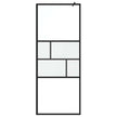 Inloopdouchewand 80 X 195 X 0,5 Cm Glas En Aluminium