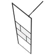 Inloopdouchewand 80 X 195 X 0,5 Cm Glas En Aluminium