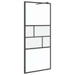 Inloopdouchewand 90 X 195 X 0,5 Cm Glas En Aluminium
