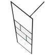 Inloopdouchewand 90 X 195 X 0,5 Cm Glas En Aluminium