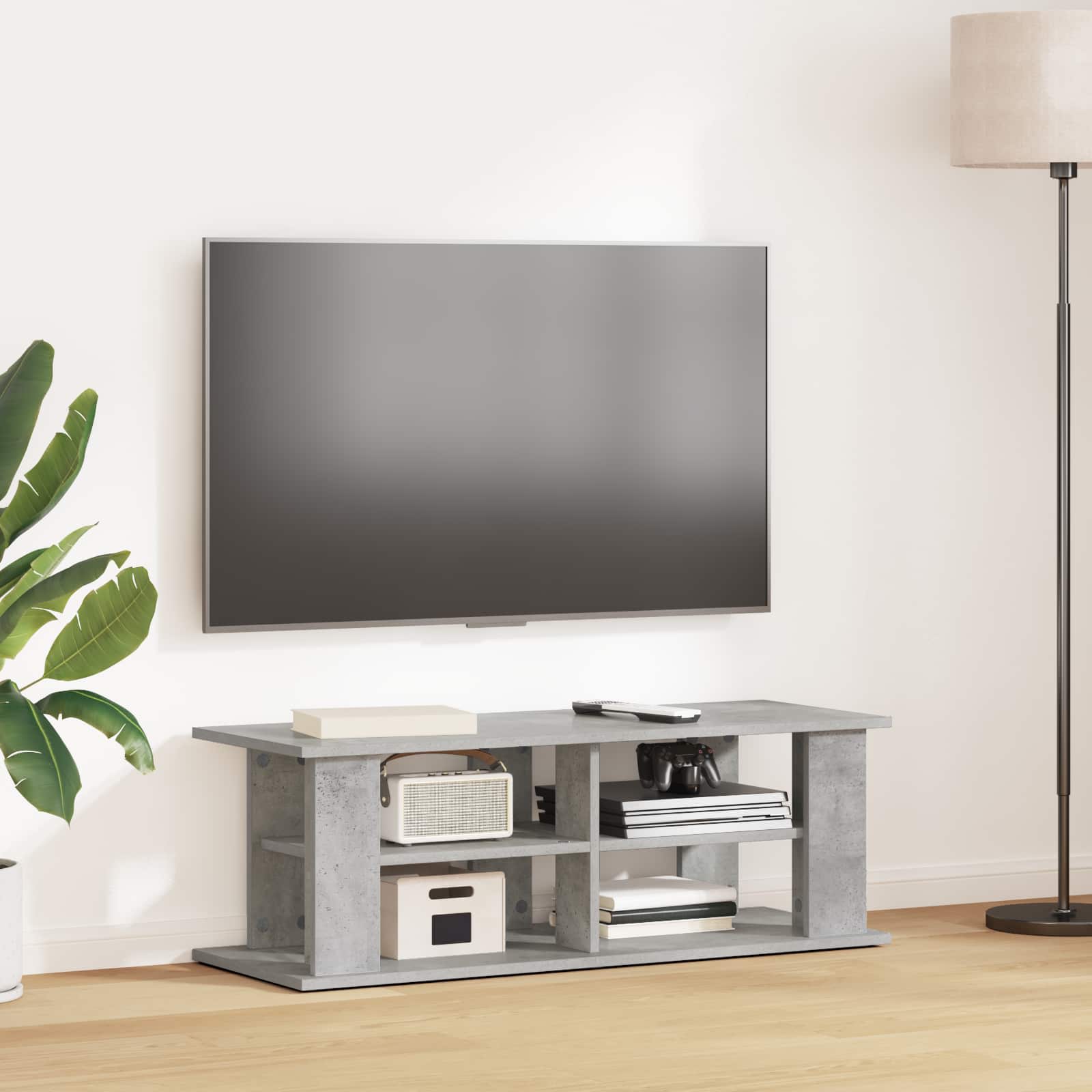 Tv-Stand Beton Grijs 96 X 35 X 33,5 Cm