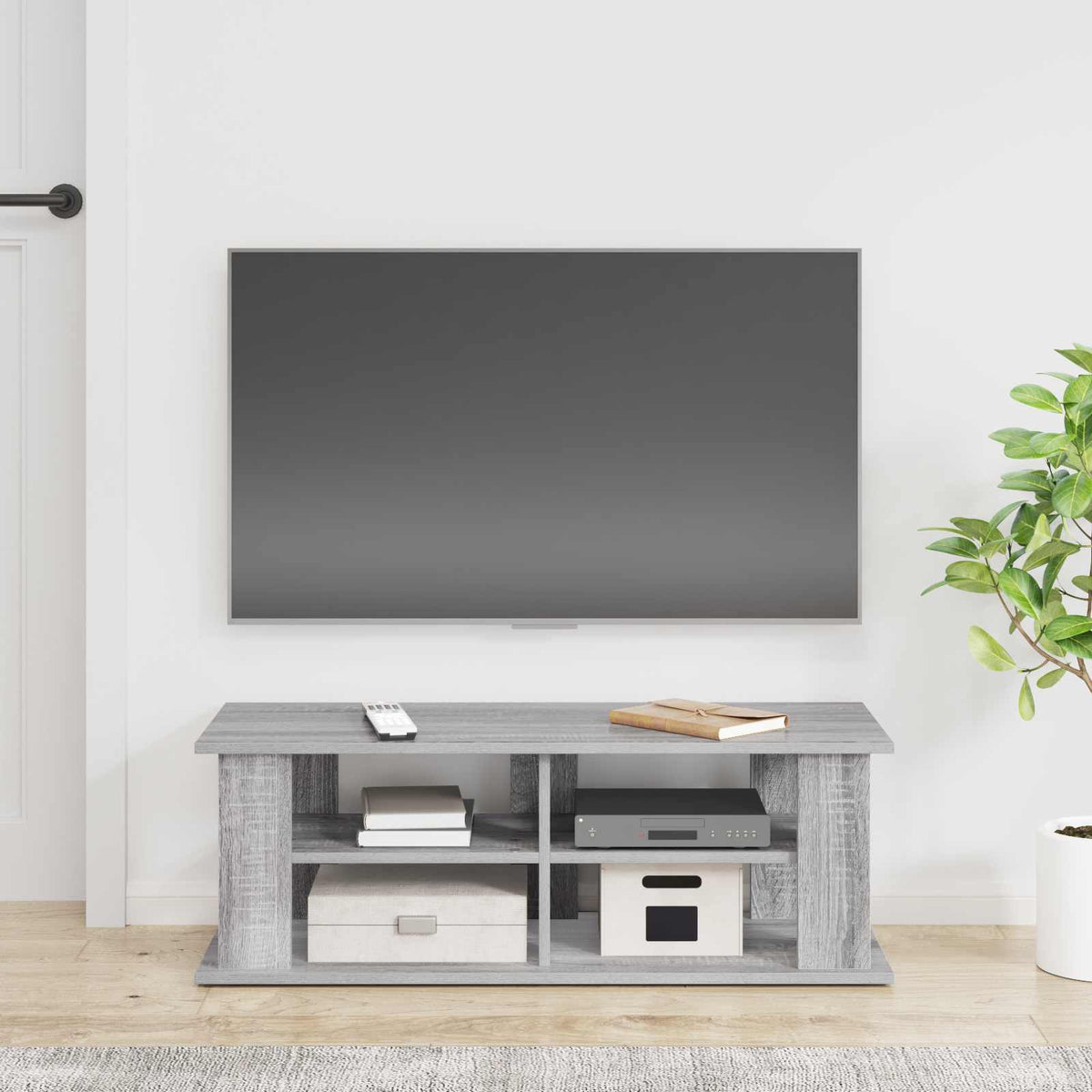 Tv-Stand Beton Grijs 96 X 35 X 33,5 Cm