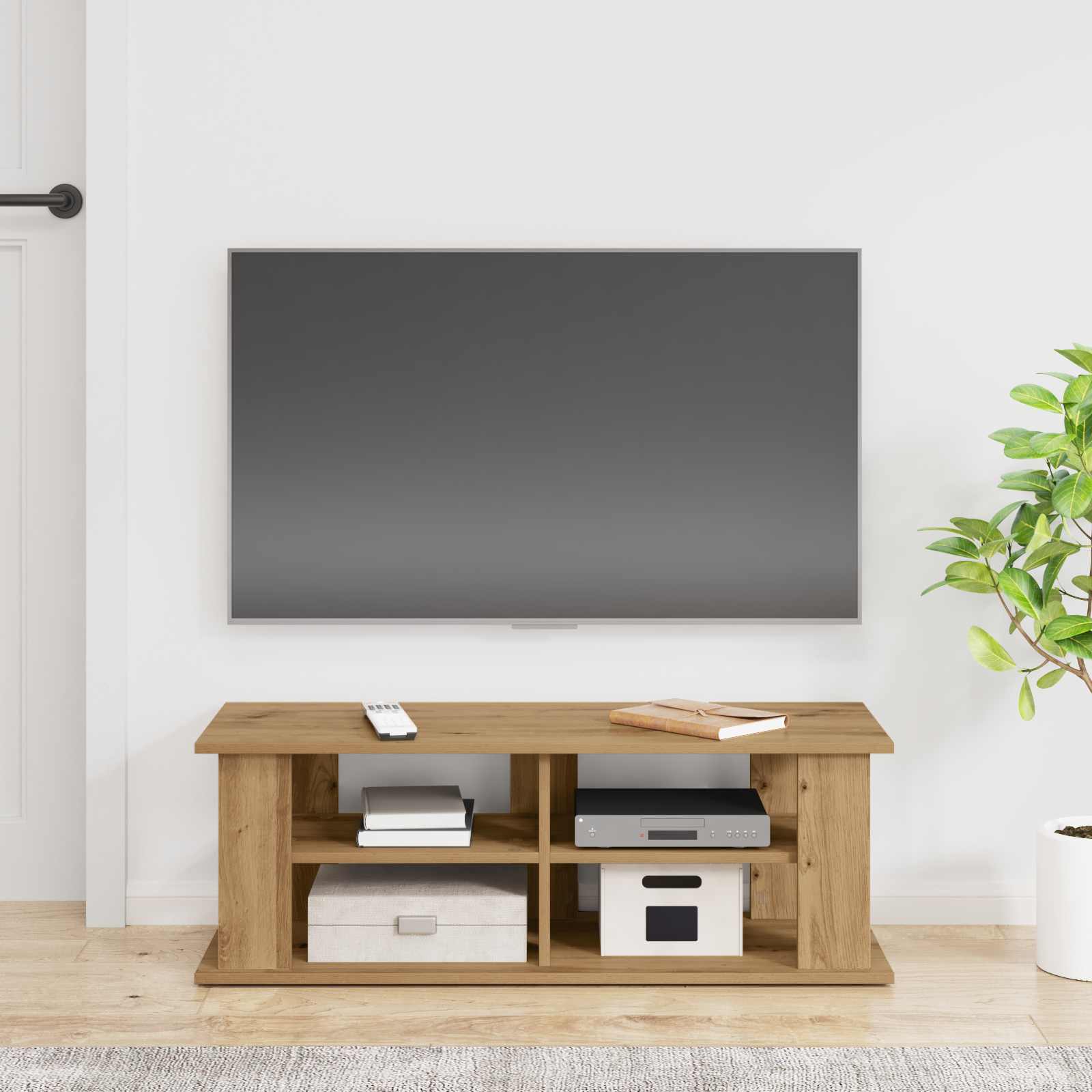 Tv-Stand Beton Grijs 96 X 35 X 33,5 Cm
