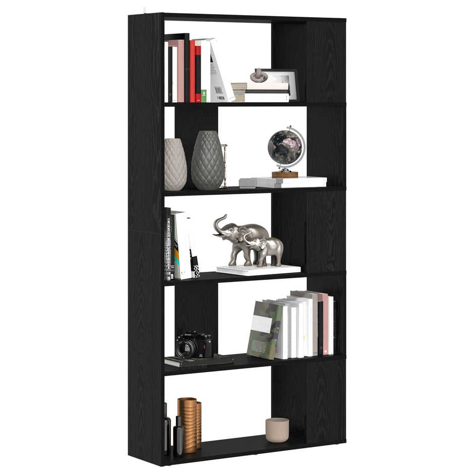 Boekenkast 80 X 24 X 159 Cm Bewerkt Hout