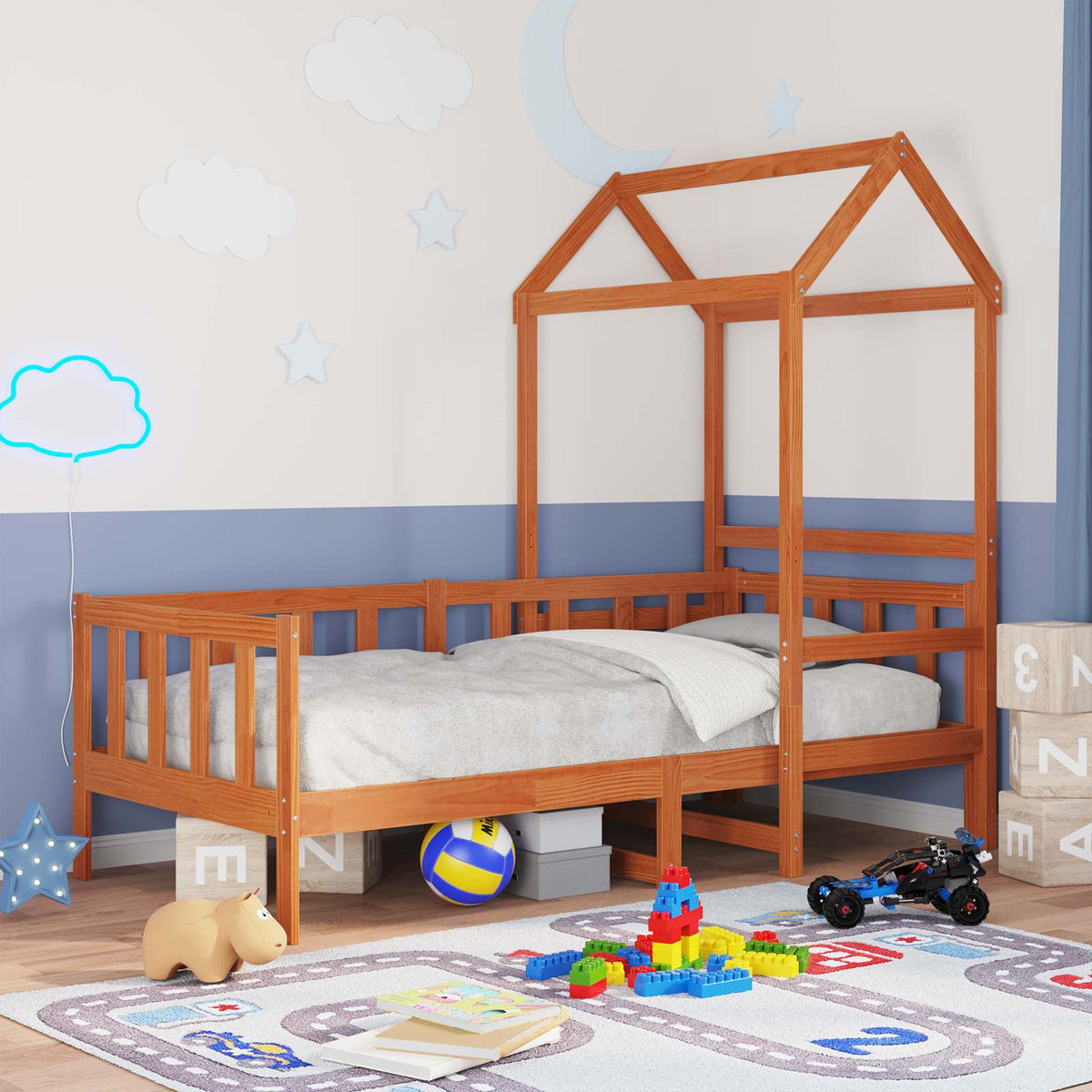 Dagbed Set 2 St Massief Grenenhout