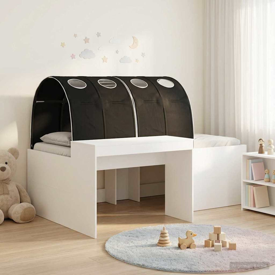 Bed With Tunnel 3 Pcs Artisian Oak And Pink Engineered Wood