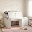 Bed With Tunnel 3 Pcs Artisian Oak And Pink Engineered Wood