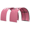 Bed With Tunnel 3 Pcs Artisian Oak And Pink Engineered Wood