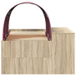 Bed With Tunnel 3 Pcs Artisian Oak And Pink Engineered Wood