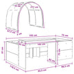 Bed With Tunnel 3 Pcs Artisian Oak And Pink Engineered Wood