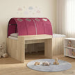 Bed With Tunnel 3 Pcs Artisian Oak And Pink Engineered Wood