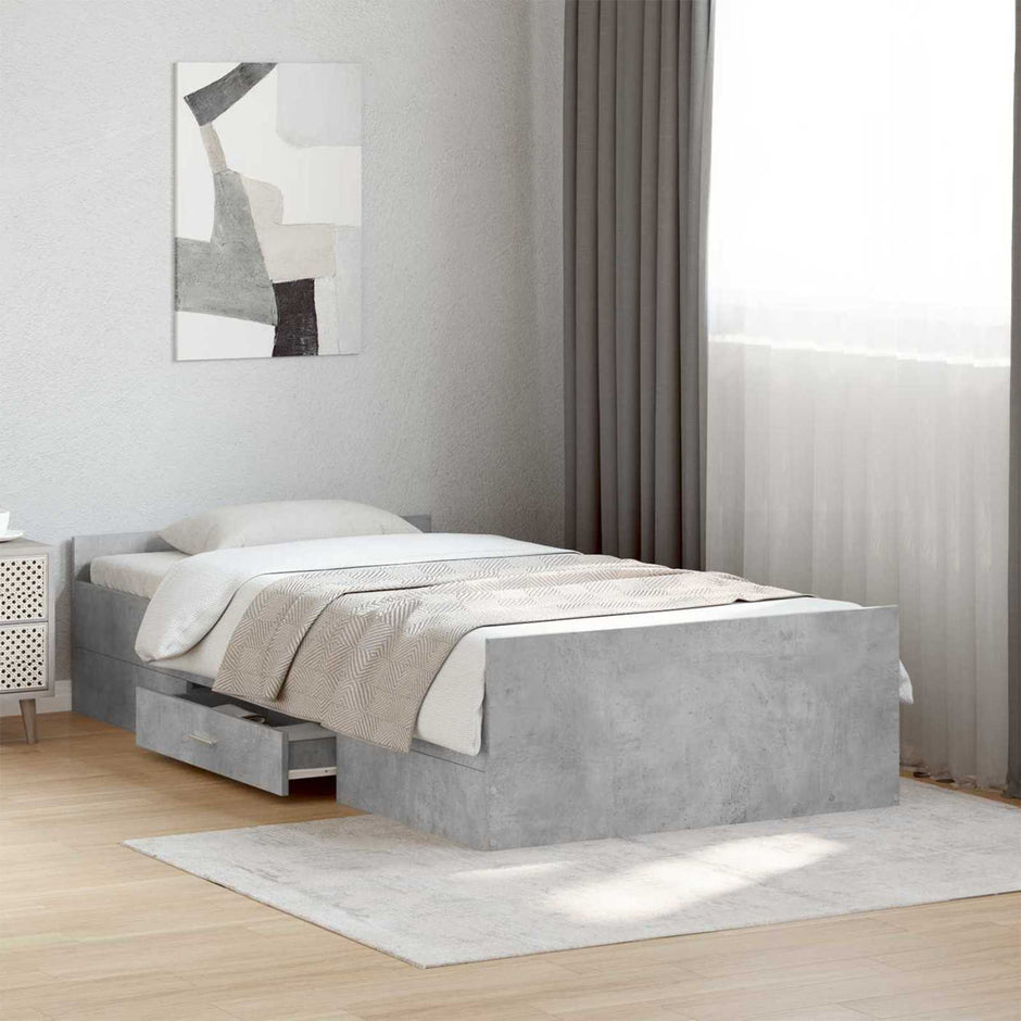 Bed Frame With Drawers Without Mattress Small Double
