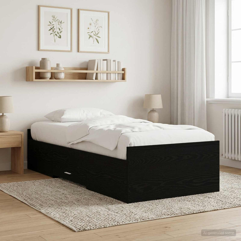 Bed Frame With Drawers Without Mattress Small Double