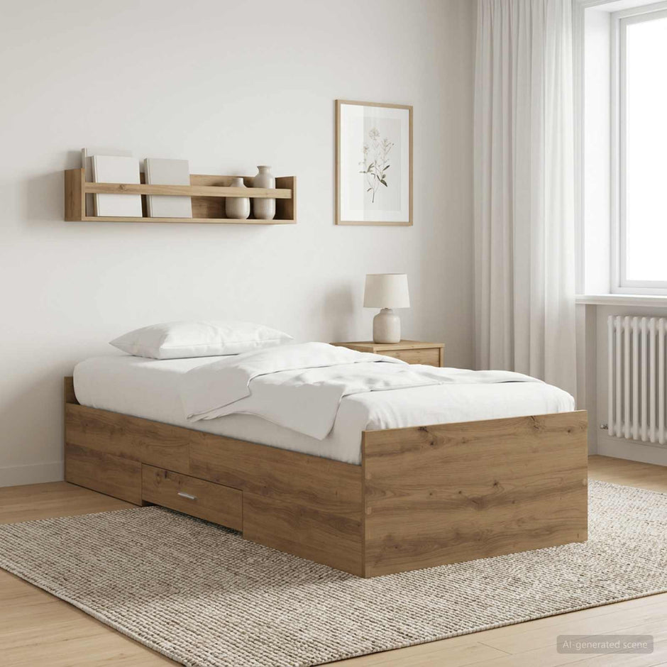 Bed Frame With Drawers Without Mattress Small Double