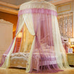 Bed Canopy Double Colors Hung Mosquito Net Princess Bed Tent Curtain Foldable Canopy on the Bed Elegant Fairy Lace Dossels D30