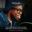 Meta Ray-Ban (Gen 1), Skyler, Shiny Chalky Grey | Smart AI Glasses for Men, Women — 12 MP Ultra-Wide Camera, Open-Ear Audio, Video Recording, Bluetooth — Transitions® Sapphire Lenses — Sunglasses