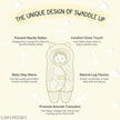 AARNAV Baby Blanket Wearable Swaddle Wrapper for Baby Boys and Baby Girls, Unicorn Navy Blue