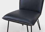 Demi Hairpin Leg Modern Dining Chair in Cobalt, Set of 2