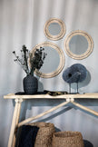 The Marble Disc on Stand - Black - L