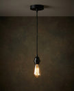Ceiling Lamp Fitting - Black - 1 Piece