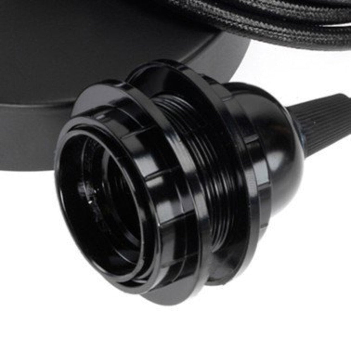 Ceiling Lamp Fitting - Black - 1 Piece