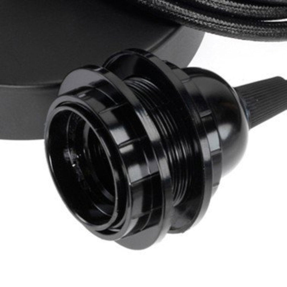 Ceiling Lamp Fitting - Black - 1 Piece
