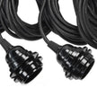 Ceiling Lamp Fittings - Black - 5 Pieces