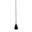 Ceiling Light Fitting - Natural Black - 1 Fitting