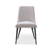 Winston Upholstered Metal Leg Dining Chair in Ash Grey and Black