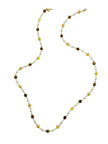 Removable Freshwater Pearls With Tiger Eye & Crystals Glasses Chain EC005