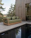 Umalas Three-Seater Sofa - Outdoor - Green Algae