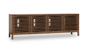 Tanner Four Door Ash Wood Media Console in Roux