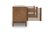 Tanner Four Door Ash Wood Media Console in Roux