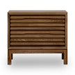 Tanner Two Drawer Ash Wood Nightstand in Roux