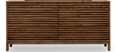 Tanner Six Drawer Ash Wood Dresser in Roux