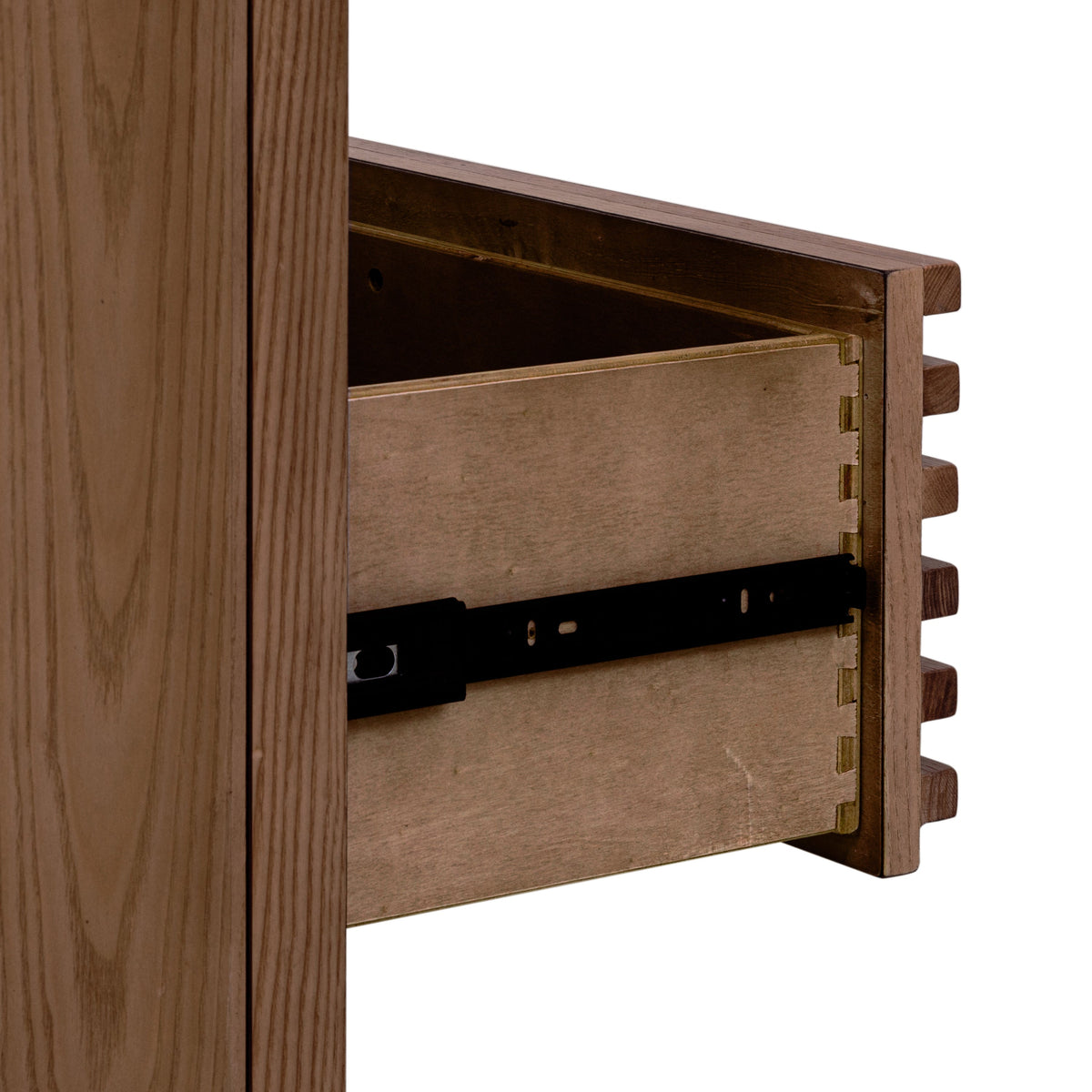 Tanner Six Drawer Ash Wood Dresser in Roux