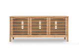 Tanner Three Door Media Console in Flaxen