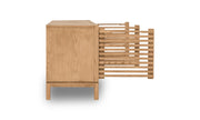 Tanner Three Door Media Console in Flaxen