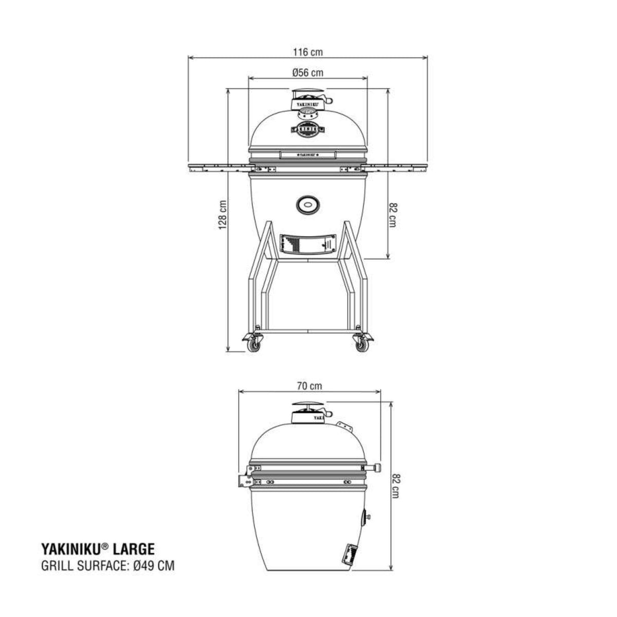 Large 19-Inch Kamado BBQ