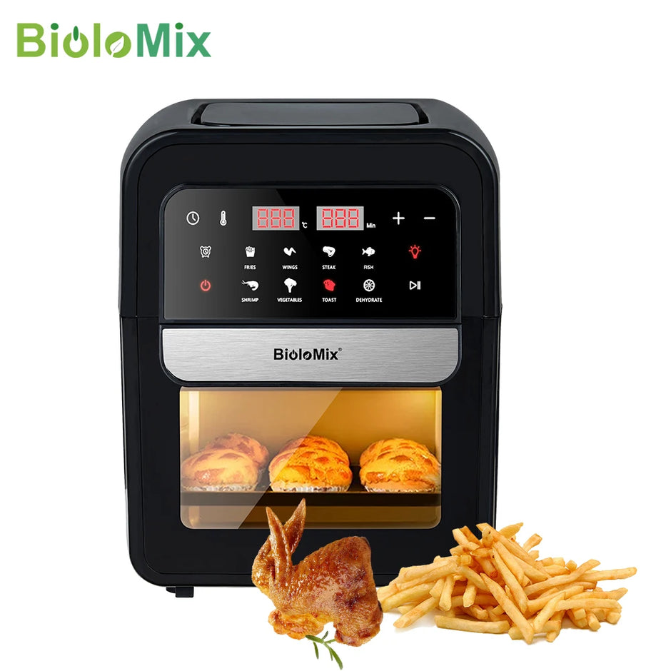 Multifunctional 7L Air Fryer Oiless Electric Oven, Dehydrator, Convection Oven, Touch Screen Presets Fry, Roast