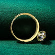 Certified 10K Pure Gold Moissanite Ring for Women AU417 Lab Created Diamond Halo Engagement Rings Exquisite Jewelry Gift
