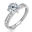Certified 10K Pure Gold Moissanite Ring for Women AU417 Lab Created Diamond Halo Engagement Rings Exquisite Jewelry Gift